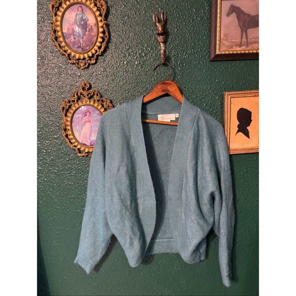 Anthropologie Blue Shrug Cardigan Sz One Size